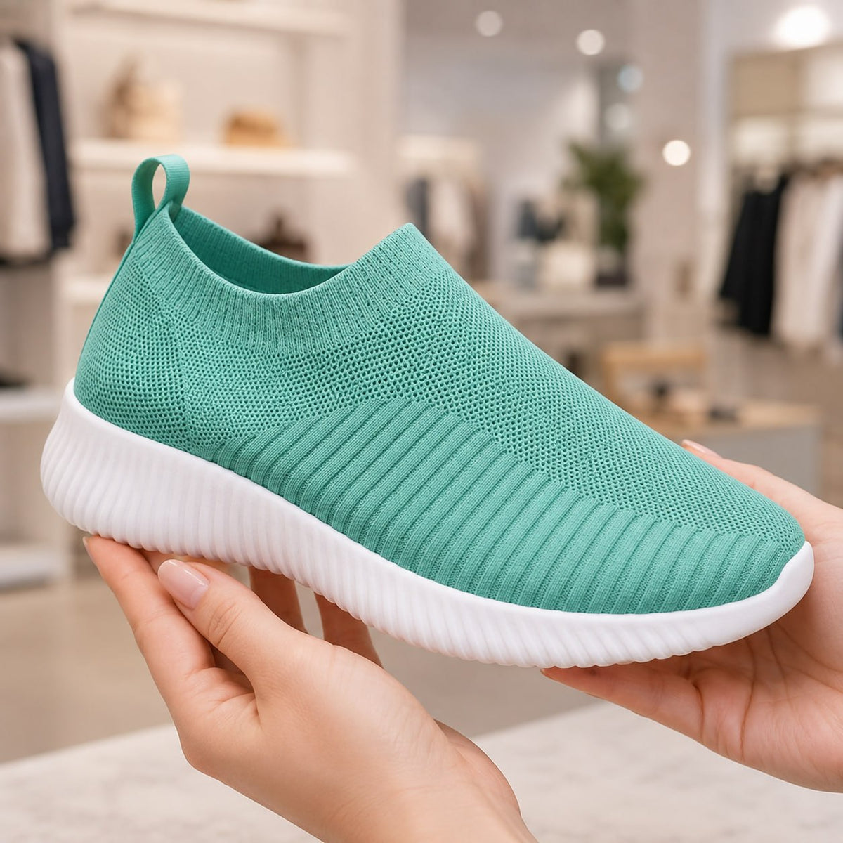 Stretch Knit Slip-On