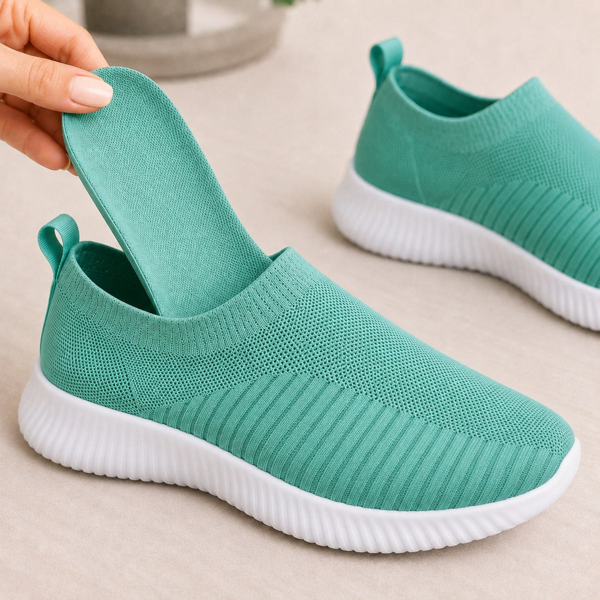 Stretch Knit Slip-On