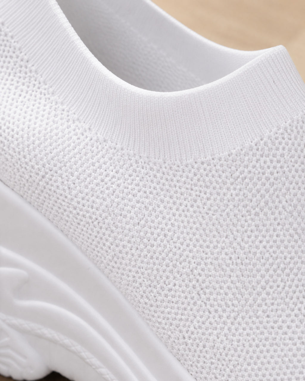 Women's Knit Platform Slip-On Sneakers