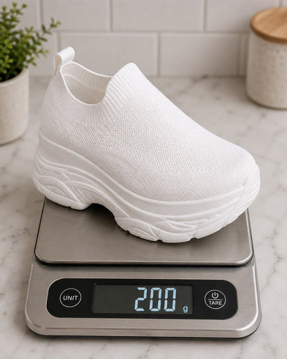Women's Knit Platform Slip-On Sneakers