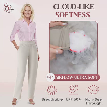 SoftyGrace - High Rise Silky Soft Pull-on Comfort Pants