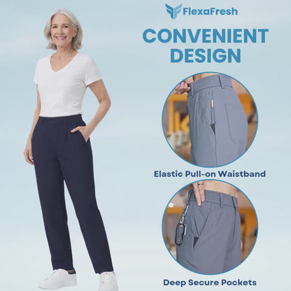 FlexaFresh - Unisex's Ultra Stretch Ice Silk Comfort Casual Pants