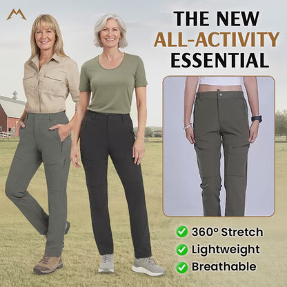 FlexLaria - Women's Stretch Outdoor Utility Cargo Pants