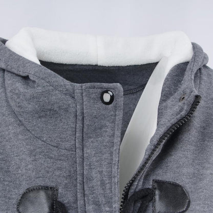 Women’s Thickened Mid-length Hooded Jacket