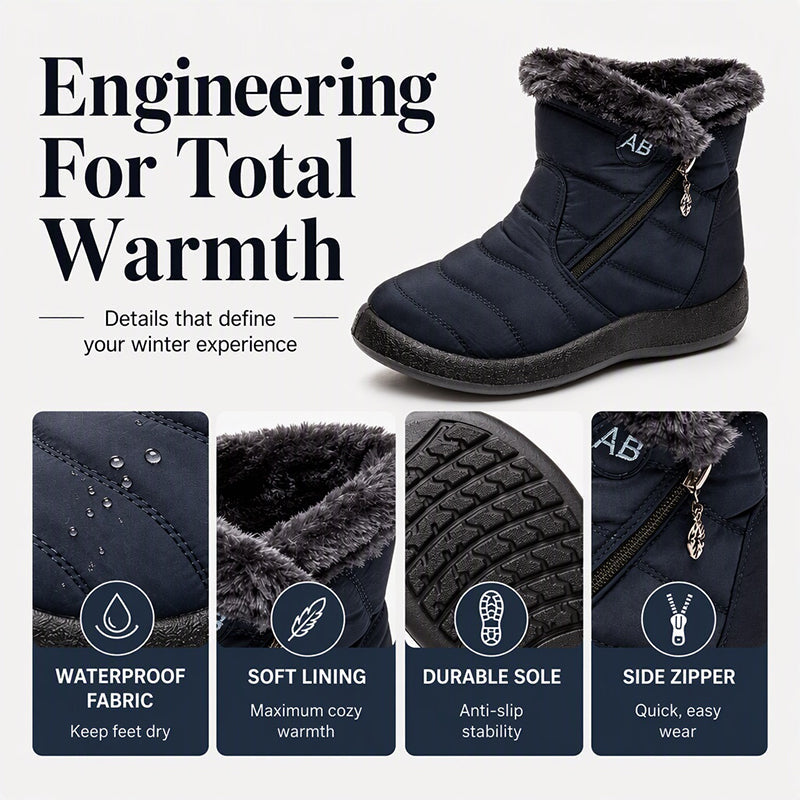 Women's Plush-Lined Winter Snow Boots