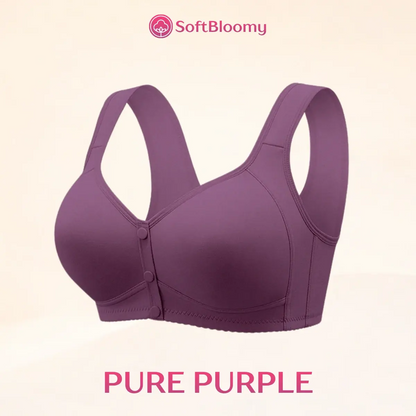 Soft Bloomy - LAST DAY 70% OFF | Easy-On Front Closure Cotton Comfort Shaping Bra for Seniors