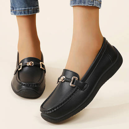 🔥60% OFF Today🔥 Women's Orthopedic Leather Slip-On Loafers – All-Day Comfort