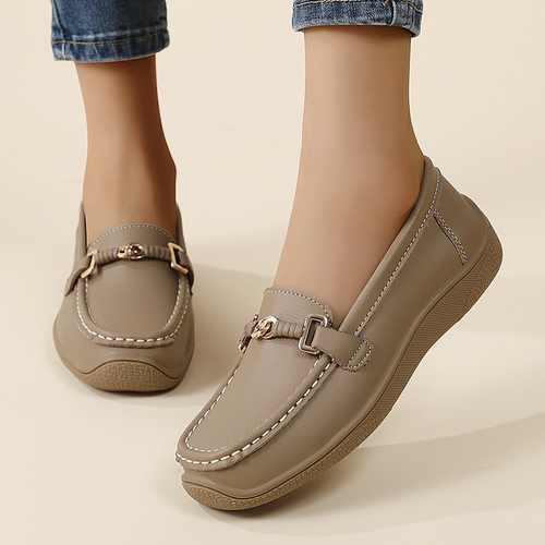 🔥60% OFF Today🔥 Women's Orthopedic Leather Slip-On Loafers – All-Day Comfort