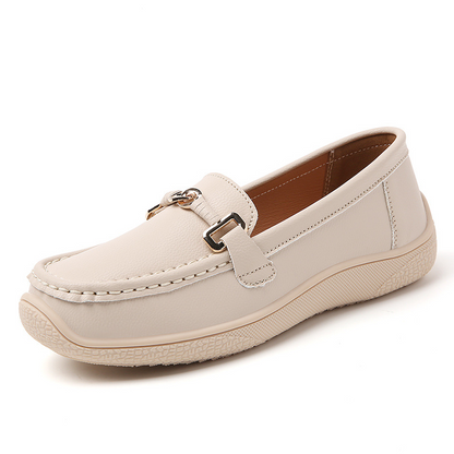 🔥60% OFF Today🔥 Women's Orthopedic Leather Slip-On Loafers – All-Day Comfort