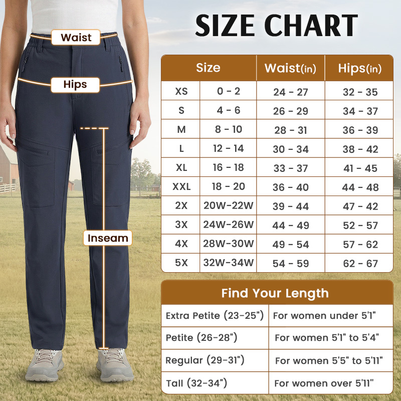 FlexLaria - Women's Stretch Outdoor Utility Cargo Pants