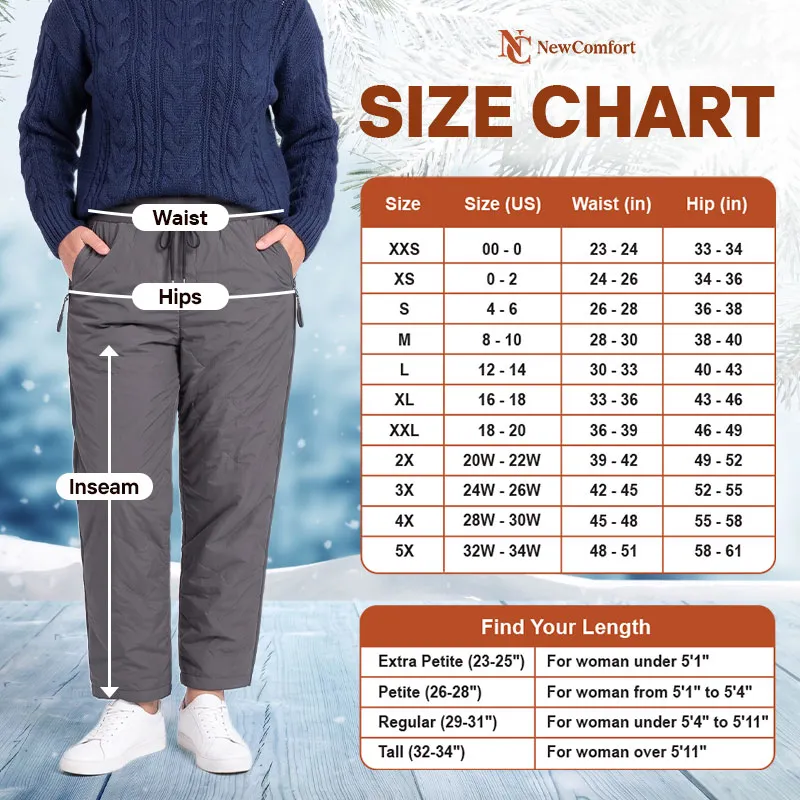 NewComfort - EARLY X-MAS 65% OFF - Fleece-Lined Waterproof Pants