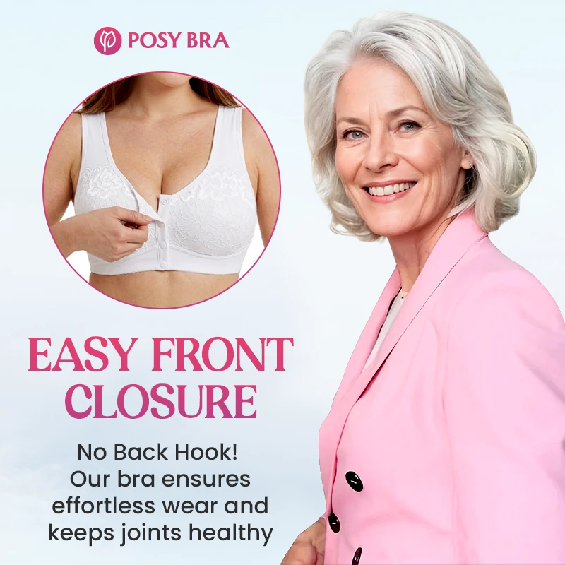 Posy Bra - Comfortable Front Closure Cotton Shaping Bra for Seniors