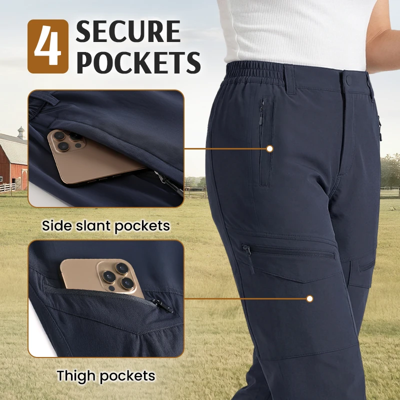 FlexLaria - Women's Stretch Outdoor Utility Cargo Pants
